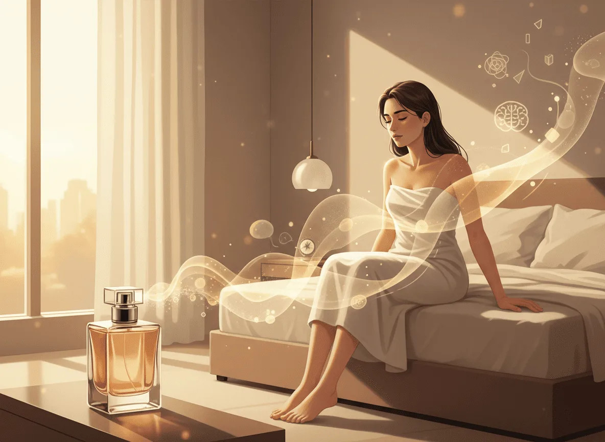 Capa do post Perfumes Para Quem Tem Dificuldade de Sair da Cama Pela Manhã: O Ritual Olfativo Que Transforma Seu Despertar